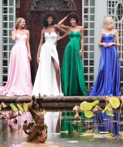 JVN By Jovani Jovani - JVN67753 Strapless Sweetheart Satin Prom Dress 14 JVN By Jovani Jovani - JVN67753 Strapless Sweetheart Satin Prom Dress