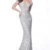 Jovani - Plunging Sweetheart Evening Dress 68130SC - 1 Pc Grey In Size 0 Available 2 Jovani - Plunging Sweetheart Evening Dress 68130SC - 1 Pc Grey In Size 0 Available