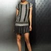 Jovani - Short Dress With Fringe Skirt M145 1 Jovani - Short Dress With Fringe Skirt M145