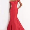 JVN By Jovani Jovani - Sweetheart Fitted Mermaid Gown JVN3245SC - 1 Pc Red In Size 4 Available Formal Gowns