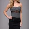 Jovani - Two-Tone Spaghetti Strap Cocktail Dress M625
