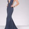 Jovani - V Neckline Long Jersey Prom Dress 46756 2 Jovani - V Neckline Long Jersey Prom Dress 46756