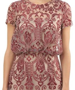 Formal Gowns JS Collections - 866967 Embroidered Blouson Long Dress