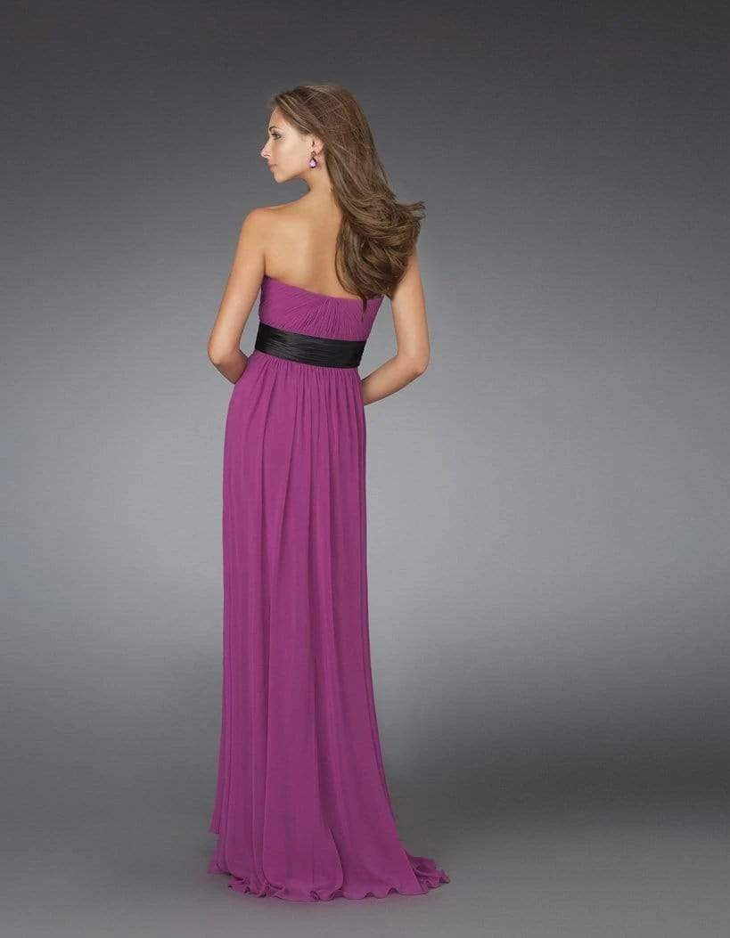 Formal Gowns La Femme - 14259 Sleeveless Evening Dress With Concentric Waistband 4 Formal Gowns La Femme - 14259 Sleeveless Evening Dress With Concentric Waistband