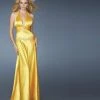 La Femme - 14365 Plunging Halter Empire Evening Gown 2 La Femme - 14365 Plunging Halter Empire Evening Gown