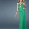 La Femme - 14452 Long Haltered Gown With Beaded Straps 1 La Femme - 14452 Long Haltered Gown With Beaded Straps