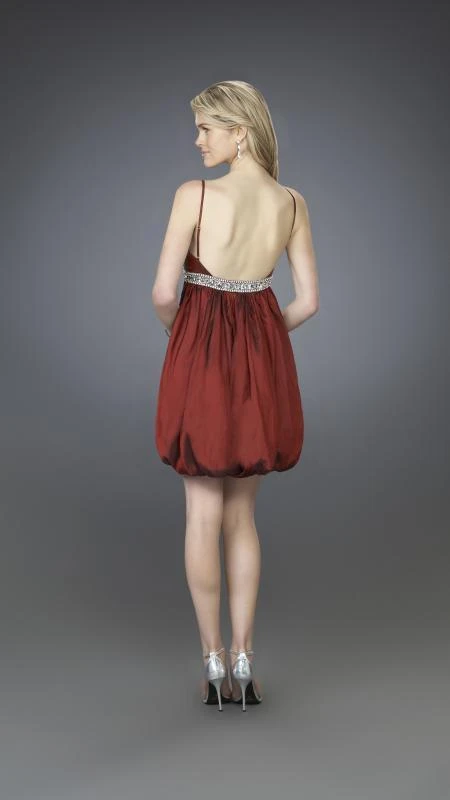 La Femme - 14501 Ribbon Accented Sweetheart Bubble Cocktail Dress 4 La Femme - 14501 Ribbon Accented Sweetheart Bubble Cocktail Dress