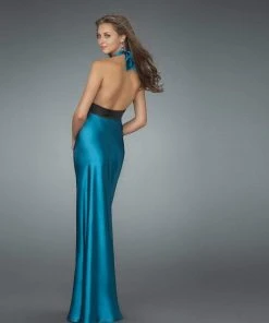 La Femme - 14672 Sizzling Evening Long Gown With Thigh High Slit
