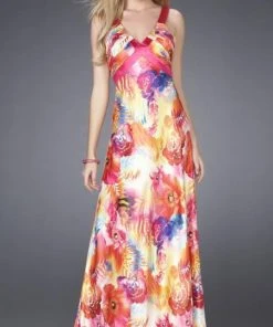 La Femme - 15178 Floral Long Dress Formal Gowns