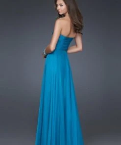 Formal Gowns La Femme - 15951 Stylish Strapless A-line Dress With Glittering Adornment 5 Formal Gowns La Femme - 15951 Stylish Strapless A-line Dress With Glittering Adornment