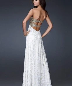 La Femme - 15991 Stunning Sequined Sweetheart Neck Sheath Dress Formal Gowns 5 La Femme - 15991 Stunning Sequined Sweetheart Neck Sheath Dress Formal Gowns