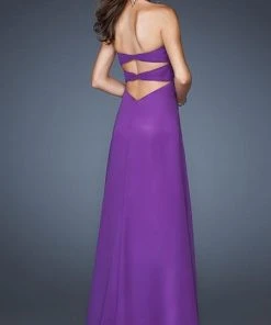 Formal Gowns La Femme - 19009 Luxurious Sweetheart A-Line Gown With Sheer Layering