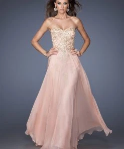 Formal Gowns La Femme - 20114 Long Embellished Strapless Dress