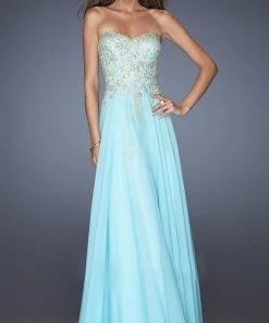 Formal Gowns La Femme - 20114 Long Embellished Strapless Dress