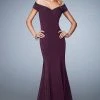 Formal Gowns La Femme - 22716 Beaded Off-shoulder/Sweetheart Trumpet Dress