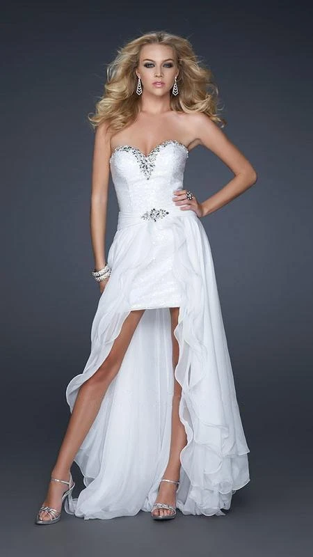 La Femme Gigi - 17377 Elegant Sequined Sweetheart Chiffon Gown 3 La Femme Gigi - 17377 Elegant Sequined Sweetheart Chiffon Gown