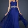La Femme Gigi - 17613 Ruched Embellished Sweetheart Chiffon Gown Formal Gowns 1 La Femme Gigi - 17613 Ruched Embellished Sweetheart Chiffon Gown Formal Gowns