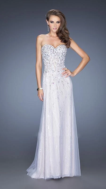 Formal Gowns La Femme Gigi - 20172 Opulent Strapless Column Evening Dress 3 Formal Gowns La Femme Gigi - 20172 Opulent Strapless Column Evening Dress