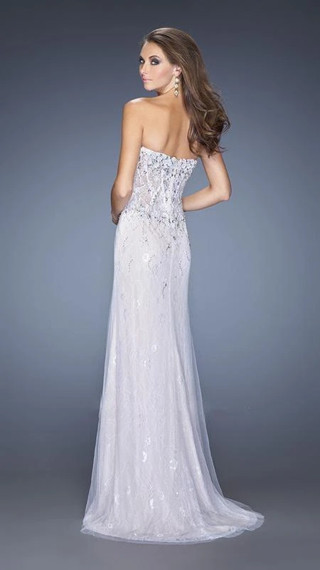 Formal Gowns La Femme Gigi - 20172 Opulent Strapless Column Evening Dress 4 Formal Gowns La Femme Gigi - 20172 Opulent Strapless Column Evening Dress