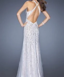 Formal Gowns La Femme Gigi - 20421 Enchanting Embellished V-Neck Dress 5 Formal Gowns La Femme Gigi - 20421 Enchanting Embellished V-Neck Dress