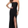 La Femme - Straight-Across Sheath Prom Dress 28944SC - 1 Pc Black In Size 6 Available Formal Gowns
