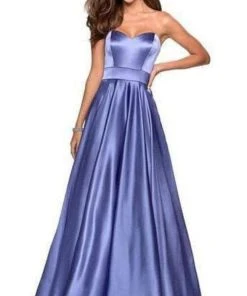 La Femme - Sweetheart Empire A-Line Evening Dress 27506SC - 1 Pc Dark Periwinkle In Size 6 Available Formal Gowns