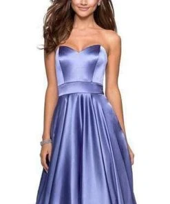La Femme - Sweetheart Empire A-Line Evening Dress 27506SC - 1 Pc Dark Periwinkle In Size 6 Available Formal Gowns