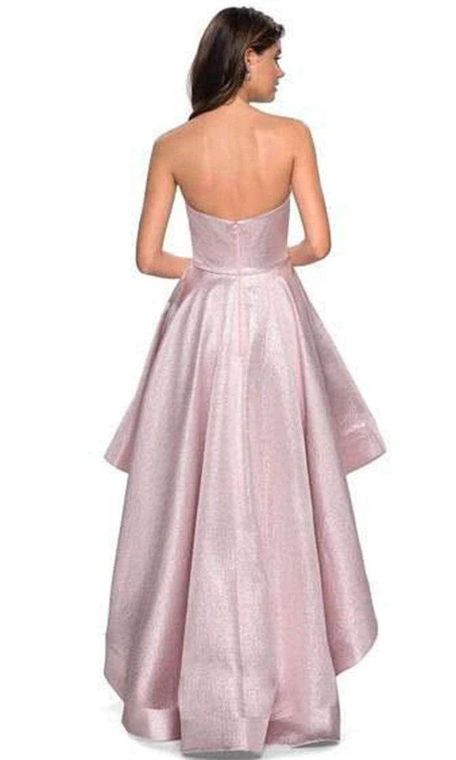 La Femme - Sweetheart High Low Dress 27783SC - 1 Pc Pink In Size 0 Available Formal Gowns 4 La Femme - Sweetheart High Low Dress 27783SC - 1 Pc Pink In Size 0 Available Formal Gowns