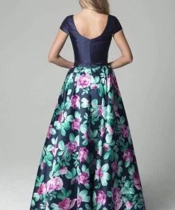 Formal Gowns Lara Dresses - 32826 Floral Print Evening Gown - 1 Pc Floral In Size 8 Available 5 Formal Gowns Lara Dresses - 32826 Floral Print Evening Gown - 1 Pc Floral In Size 8 Available