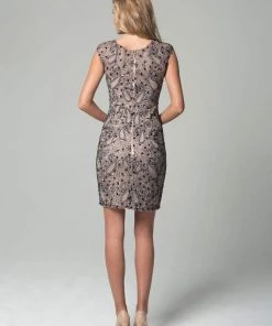Lara Dresses - 32924 Dress In Mauve Gray 5 Lara Dresses - 32924 Dress In Mauve Gray