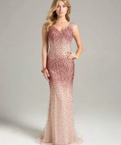 Formal Gowns Lara Dresses - 32948 Dress In Nude/Red