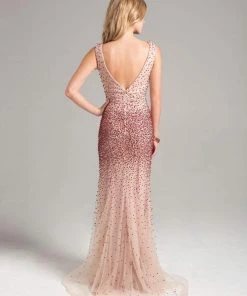 Formal Gowns Lara Dresses - 32948 Dress In Nude/Red