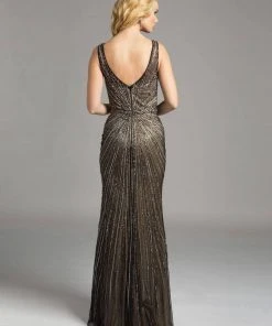 Lara Dresses - 32957 Sparkling Bateau Long Gown Formal Gowns