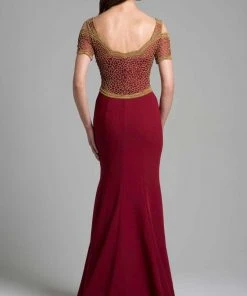 Lara Dresses - 33199 Wide Shoulder Straps Mermaid Gown Formal Gowns