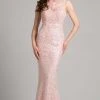 Formal Gowns Lara Dresses - 33218 Beaded Bateau Sheath Dress