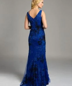 Formal Gowns Lara Dresses - 33243 Stunning Fully Embroidered Evening Gown 5 Formal Gowns Lara Dresses - 33243 Stunning Fully Embroidered Evening Gown