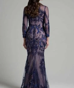 Mother Of The Bride Lara Dresses - 33269 Laced Bateau Column Dress