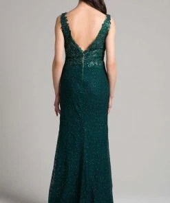 Lara Dresses - 33283 Embellished V-neck Sheath Dress