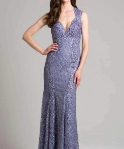 Formal Gowns Lara Dresses - 33288 Embellished Sweetheart Sheath Dress