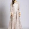 Lara Dresses - 33496 Embellished Long Sleeve A-Line Gown
