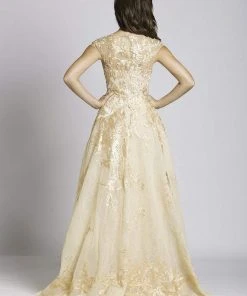 Formal Gowns Lara Dresses - 33497 Floral Applique Sweetheart Evening Gown