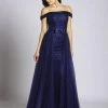 Lara Dresses - 33537 Embellished Off-Shoulder A-line Dress Formal Gowns 1 Lara Dresses - 33537 Embellished Off-Shoulder A-line Dress Formal Gowns