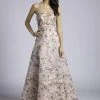 Lara Dresses - 33629 Lovely Floral Embellished A-line Gown 2 Lara Dresses - 33629 Lovely Floral Embellished A-line Gown