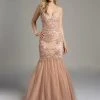 Formal Gowns Lara Dresses - 42625 Splendid Strapless Mermaid Gown With Tulle Skirt 1 Formal Gowns Lara Dresses - 42625 Splendid Strapless Mermaid Gown With Tulle Skirt