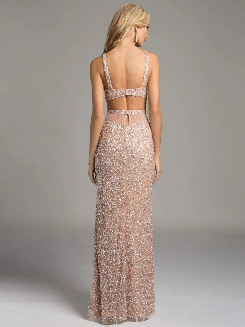 Lara Dresses - 42633 Angelic Cutout Halter Gown 4 Lara Dresses - 42633 Angelic Cutout Halter Gown