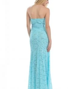 Lenovia - 5113 Strapless Sweetheart Sequined Lace Dress Formal Gowns 26 Lenovia - 5113 Strapless Sweetheart Sequined Lace Dress Formal Gowns