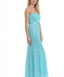 Lenovia - 5113 Strapless Sweetheart Sequined Lace Dress Formal Gowns 27 Lenovia - 5113 Strapless Sweetheart Sequined Lace Dress Formal Gowns