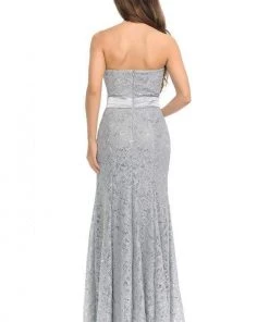 Lenovia - 5113 Strapless Sweetheart Sequined Lace Dress Formal Gowns 43 Lenovia - 5113 Strapless Sweetheart Sequined Lace Dress Formal Gowns