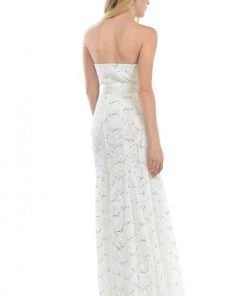 Lenovia - 5113 Strapless Sweetheart Sequined Lace Dress Formal Gowns 33 Lenovia - 5113 Strapless Sweetheart Sequined Lace Dress Formal Gowns