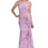 Formal Gowns Lenovia - 5151 Lace Halter Neck Fit And Flare Dress